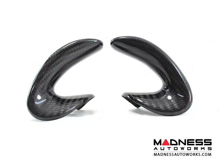 Alfa Romeo 4C Carbon Fiber Steering Wheel Side Covers Trim